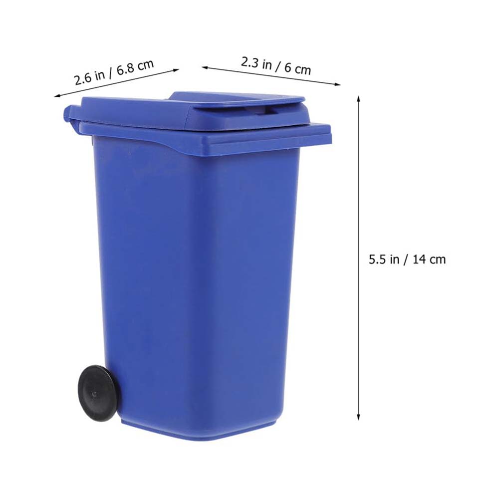 Creative Desktop Pen Holder with Lid Bin Shape, Interesting Multi-functional Pen Holder, Suitable for Cars, Bedrooms, Offices