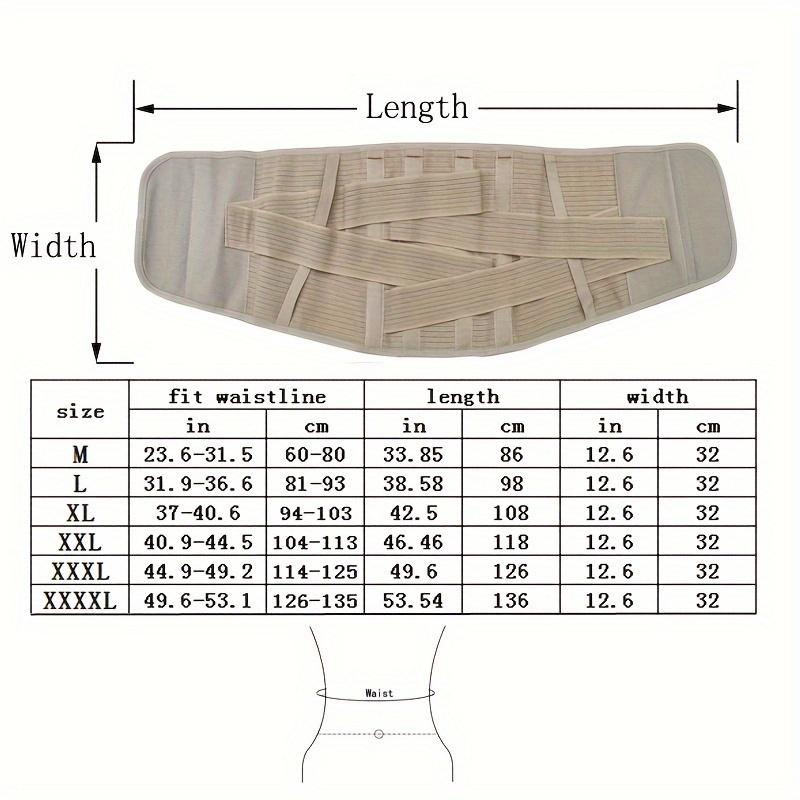 Back Brace For Men With 4 Stays Support Sciatica Herniated Disc Scoliosis Pain Relief Lower Back Support Belt