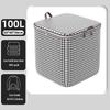 Thickened Quilt Clothes Storage Bag with Zipper Large Capacity Dustproof Quilt Clothes Pillow Organizer Box 100L-180L