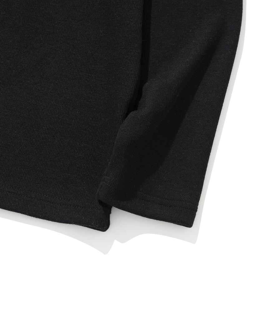 KNITTED Half Turtleneck Long Sleeve Knit Black