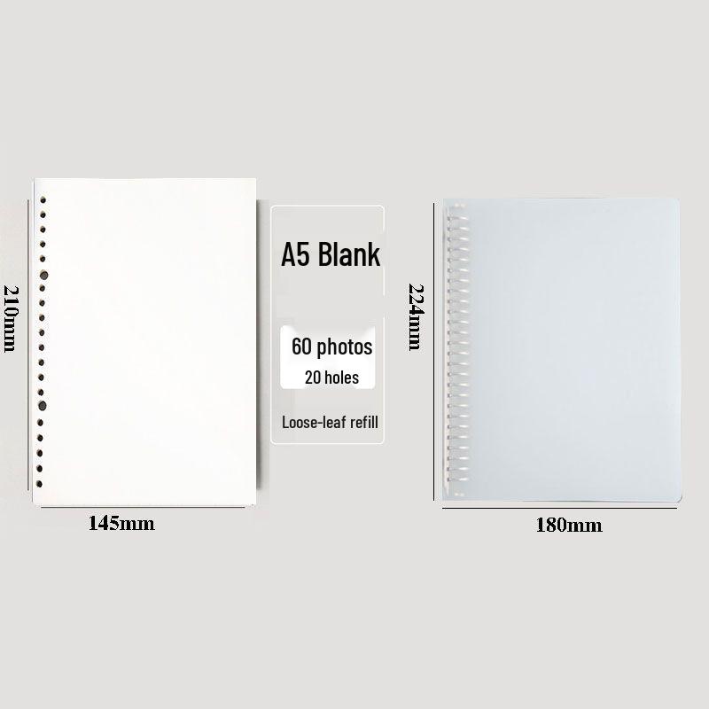 Minimalist Plastic Ring Binder Student Notebook Planner