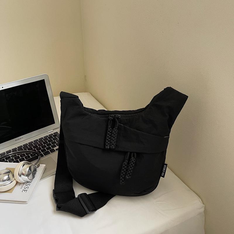 

Вместительная легкая тканевая сумка, женская новая повседневная спортивная сумка-мессенджер для поездок на работу, сумка-пельмень через плечо