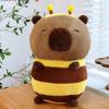 Cartoon Capybara Plush Toy Cos Bee Capibara Fluffty Doll Cute Capybara Plushies  Christmas Toy