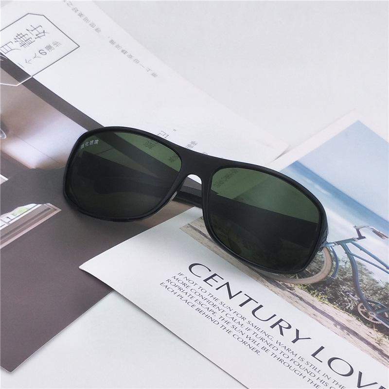 Fahrradsonnenbrille für Herren – transparent, winddicht, sandabweisend, schwarze Schweißspiegelbrille