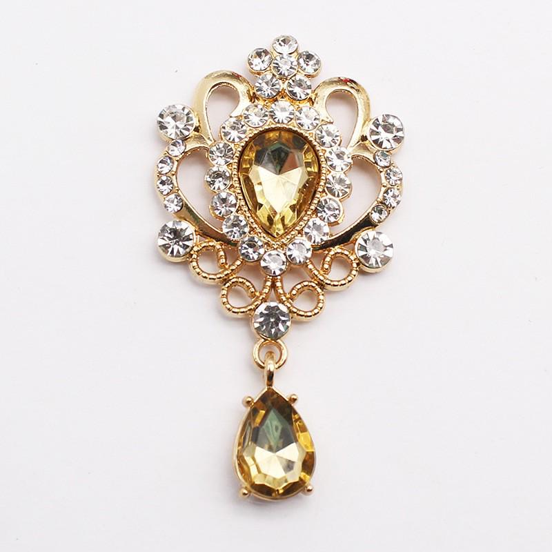 32*60MM Teardrop Acrylic Pendant Brooch for DIY Clothing and Headdress.