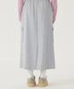 Covernat Woman Sweat Cargo Skirt Melange Gray