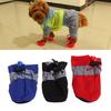 4pcs Winter Pet Supplies Fashion Anti-slip Footwear Waterproof Puppy Warm Boots Dog Shoes