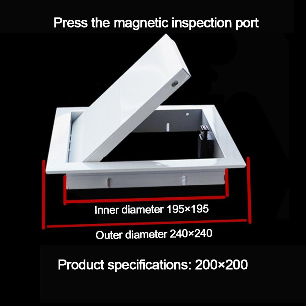 Aluminum Alloy Access Panel Easy-Snap Removable Wall Ceiling Hole Cover Inspection Port Opening Flush Inspection Hole Universal