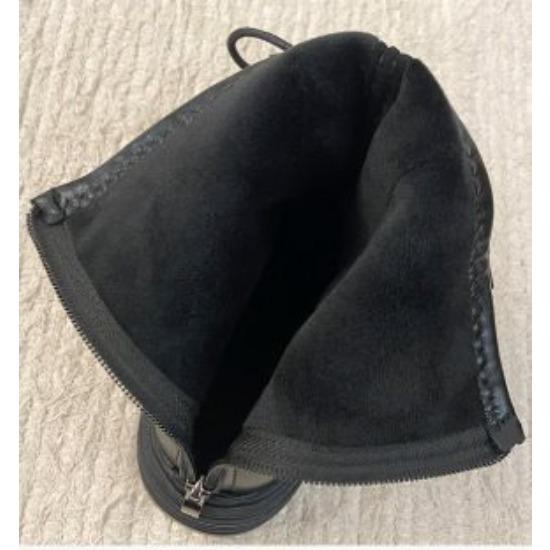 Martin Boots Thick-Soled Elastic Short Boots Thin Boots Temperament High Heel Lace-Up Side Zipper 35