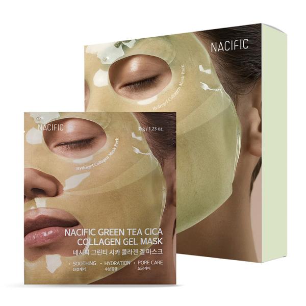 NACIFIC Green Tea Cica Collagen Gel Mask (4 Sheets) X1