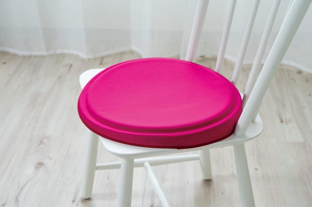 EXGEL Kaji Cushion Maru Punifit Rose Gel Cushion Made in Japan Chair Dining Sofa Cushion Zabuton Work from Home / PUN22-RO