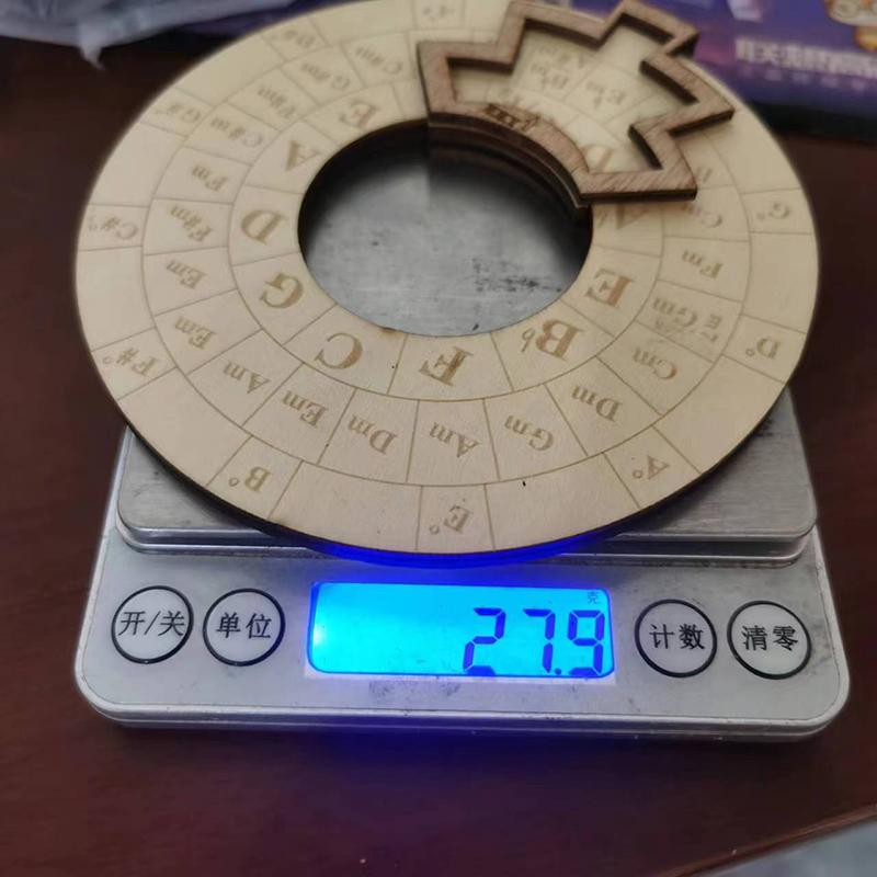 Circle Of Fifths Wheel Guitar Chord Wheel Wooden Melody Tool Musical Instruments And Accessories Chord Wheel For Musicians