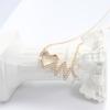 Heartbeat love necklace female niche design pendant light luxury high sense pendant collarbone chain versatile jewelry wholesale