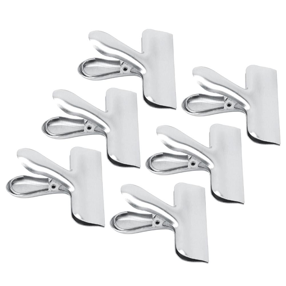 Stainless Steel Food Bag Clips Heavy Duty Bag Clips Air Tight Seal Grip Clips for Home Office