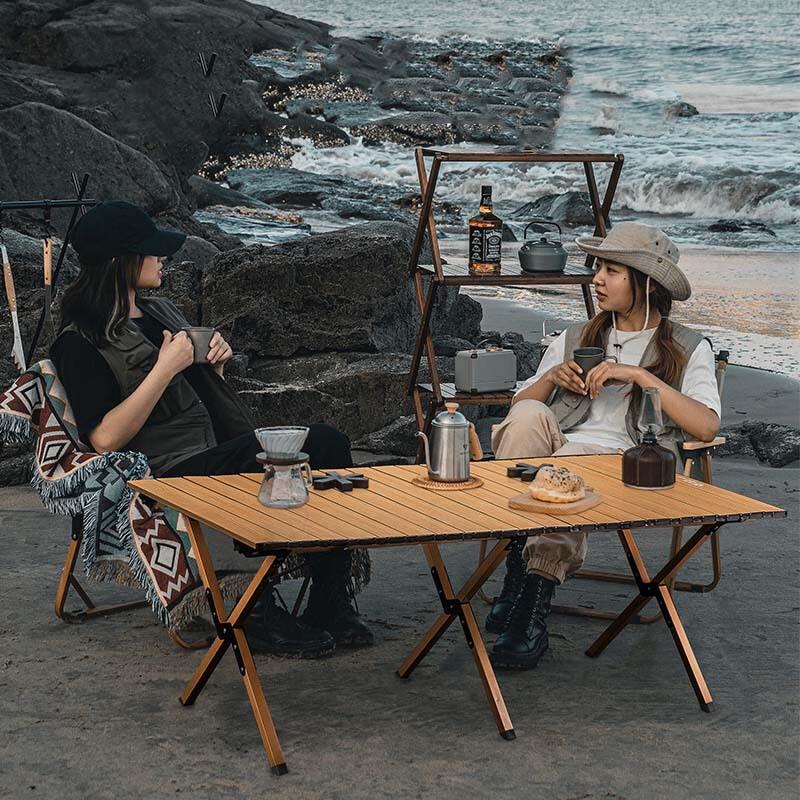 Outdoor Folding Roll-up Camping Picnic Table