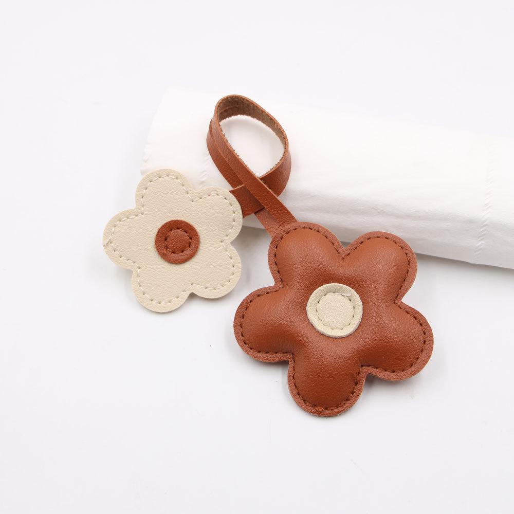 Fresh Cherry Blossom Leather Handbag and Mobile Phone Pendant Accessory