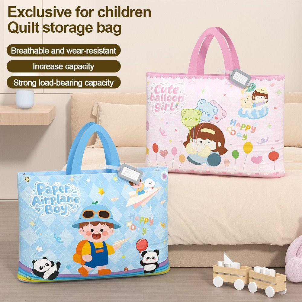 Large Capacity Kindergarten Quilt Storage Bag Oxford Cloth Clothes Packing Bag Student Use