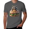 A Raccoon And His Sandwich Tshirt Daily Casual Short Sleeve Tee Shirt Tshirt
