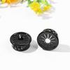 10Pcs Wire Hole Cover Desk Table Cable Grommet Black Nylon Plastic Petal Shape Computer Dust Plug 16/19//22/25/28/35/38mm