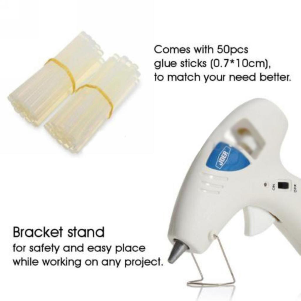 Bezprzewodowy wyzwalacz pistoletu do klejenia na gorąco i 50 sztuk kleju w sztyfcie Craft
