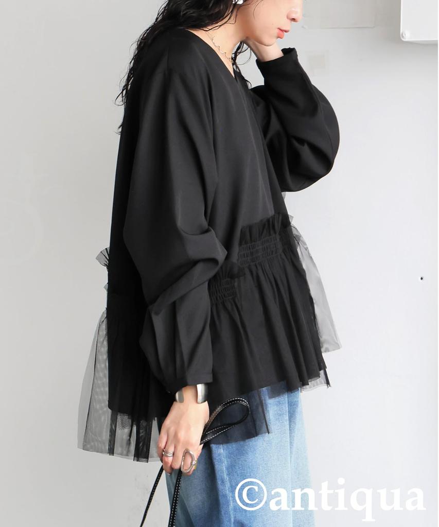 Antiqua Women's Tulle Docking Top, PK-01289, One Size 05, Black