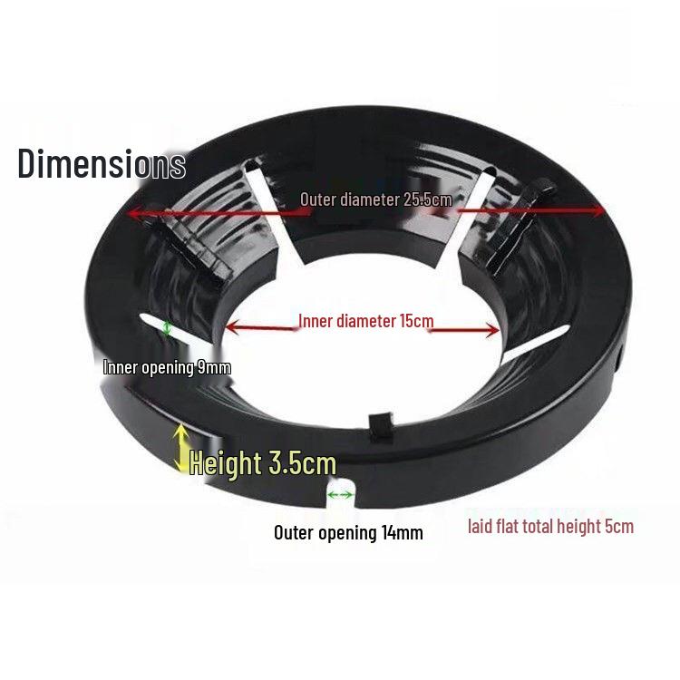 Windproof Energy-Saving Gas Stove Stand and Non-Slip Support Ring