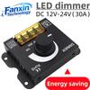 DC 12V-24V LED Dimmer Switch 30A LED Monochrome Controller PWM Digital Stepless Dimming for Lamp Strip Single Color Lamp 3