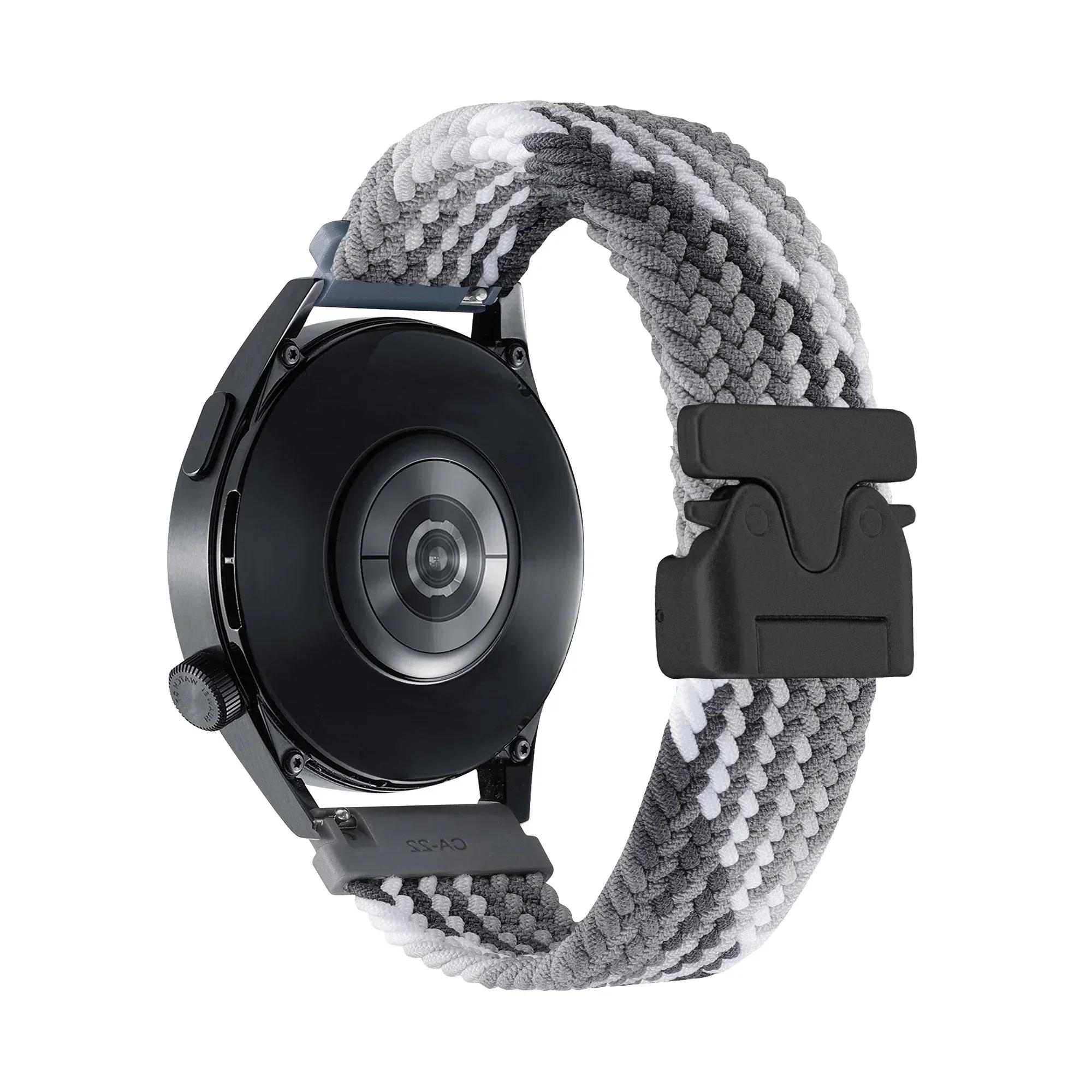 

20mm 22mm Nylon Strap For HUAWEI WATCH GT 5 Pro 4 46mm Band For HUAWEI GT 3 2 42mm HONOR Magic Watch 4 GS Braided Soft Bracelet 1PCS 22mm