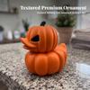 Pumpkin Duck Figurine Miniature Figurines Tabletop Ornament