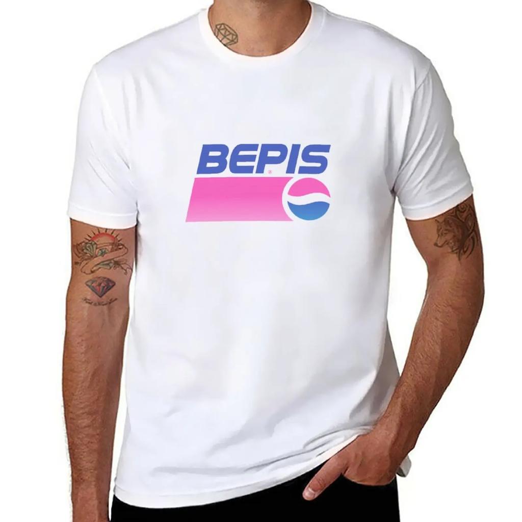 Bepis Aesthetic T-Shirt oversizeds Blouse Short sleeve tee men