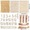 24pcs Christmas Advent Calendar Number Bags Countdown Advent Calendar Set with Rope & Clips,Drawstring Bags for Home Decorations