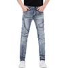 Cowboy Pants Men'S Trendy Brand Spring Q Autumn American Harley Motorcycle Riding Retro Distressed Pants Men'S Slim Fit Small Leg Pants