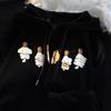 Ladies Fashion Casual Long Sleeve Round Neck Hoodie Pullover Top With  Pockets