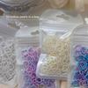 50Pcs White Purple Pink Heart Pearl Nail Decoration Hollow Charms Bulk 3D Nail Art Accessories For Women Girl Nails