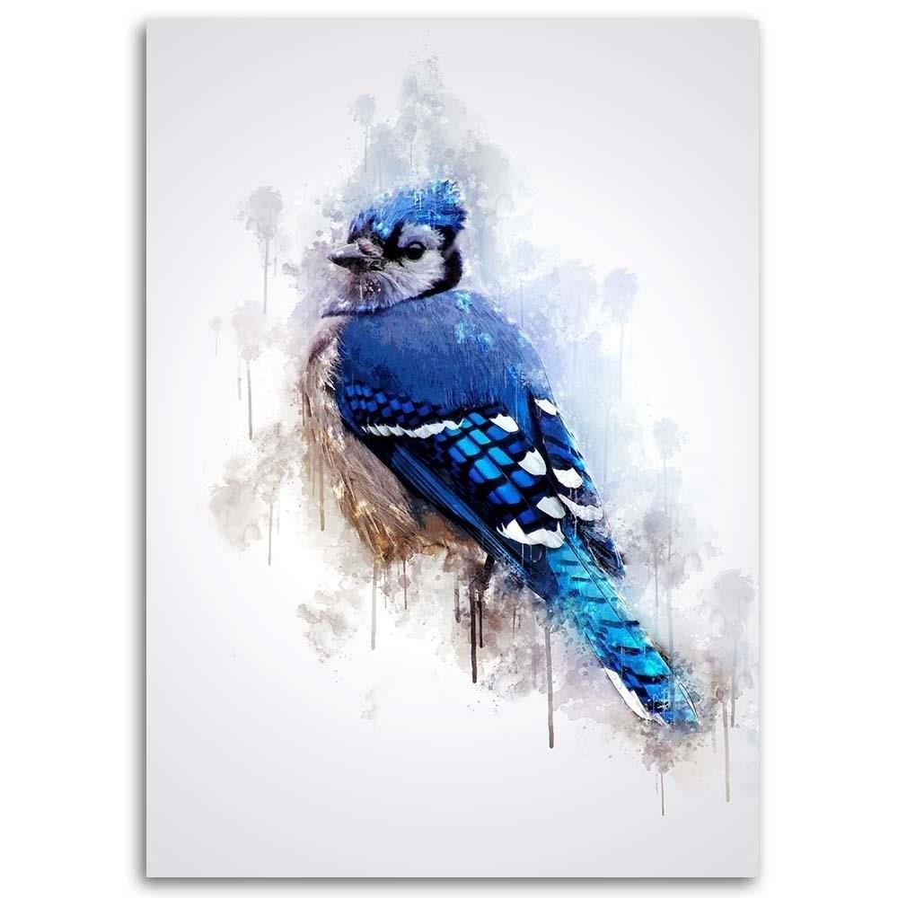 Canvas Print Blue Sparrow
