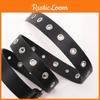 Style Hop Hip Belt Punched Pattern Iron Buckle Casual Street Decoration Fashion