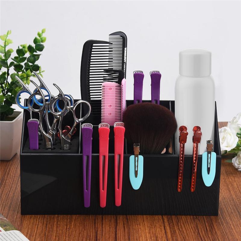 A95I-Hair Scissors Large Storage Box, Shear Holder For Hair Salon, Scissor Holder, Hairdressing Combs Clips Scissors