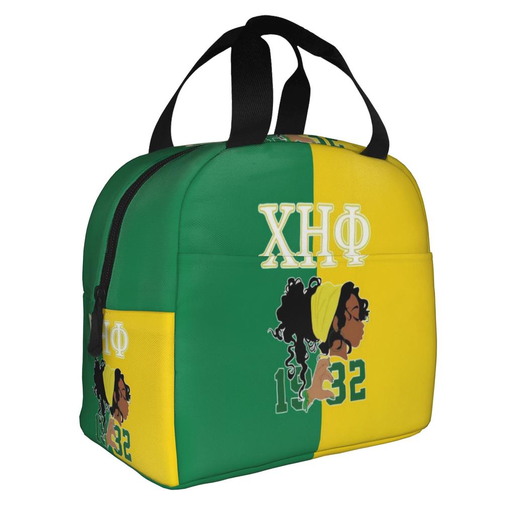 Zeta Phi Beta ZOB Sorority Insulated Lunch Bags for Outdoor Picnic Resuable Cooler Thermal Lunch Box Women Men