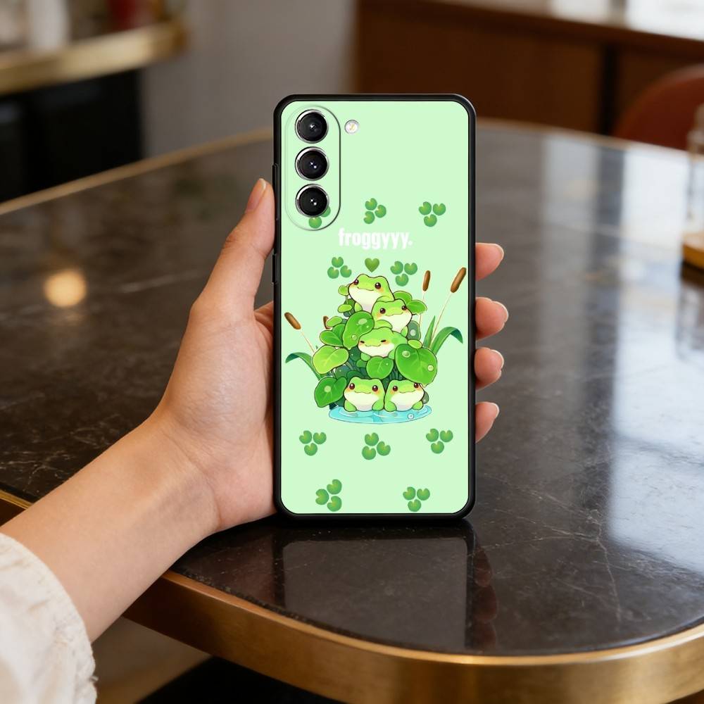 

Чехол-Т-Лягушка С-Милый для Samsung Galaxy S21 S25 FE S24 S23 Ultra S20 S9 S22 Plus S10 TPU Чехол Samsung S21plus