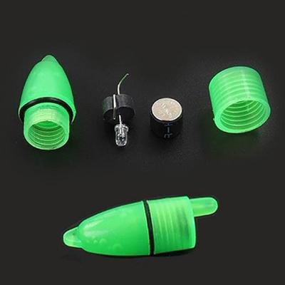 10 sztuk / zestaw Led Luminous Fishing Bells Alarm Clip Plastikowa nocna wędka Light