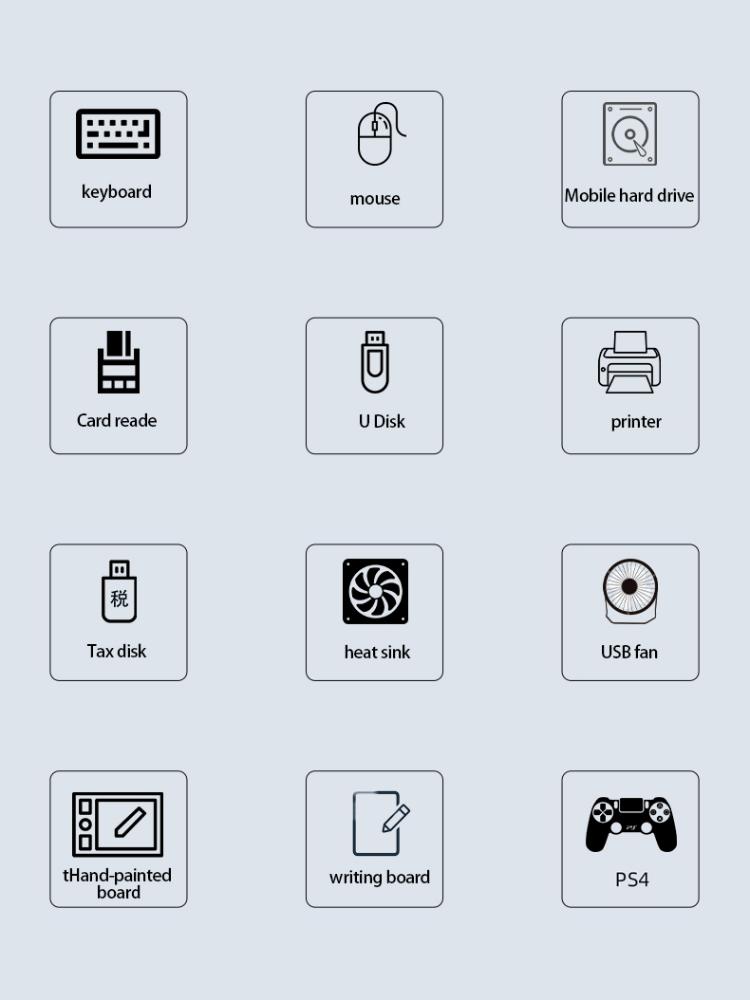 Mini-USB-Hub-Erweiterungen, 4-Port-USB 3.0-Hub 2.0-Hub, USB-Adapterstation, ultradünner tragbarer Daten-Hub, USB-Splitter