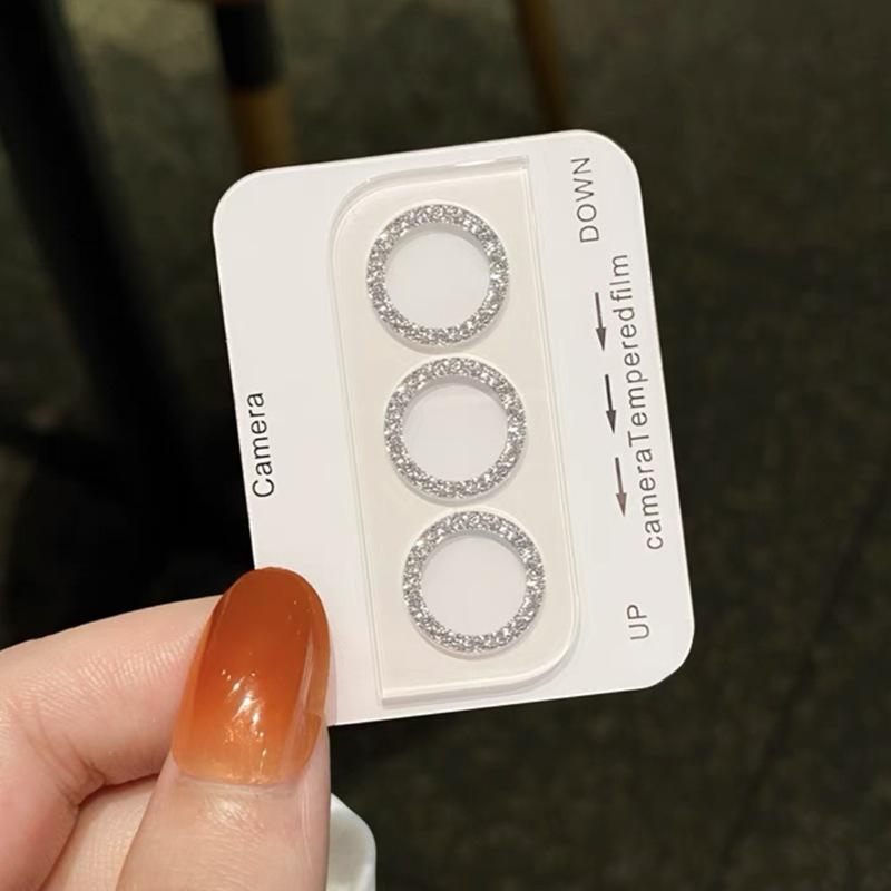 Samsung Galaxy S22 S23 S24 Plus / S22 S23 S24 Ultra Bling Ochranný prstenec objektivu fotoaparátu Tvrzené sklo