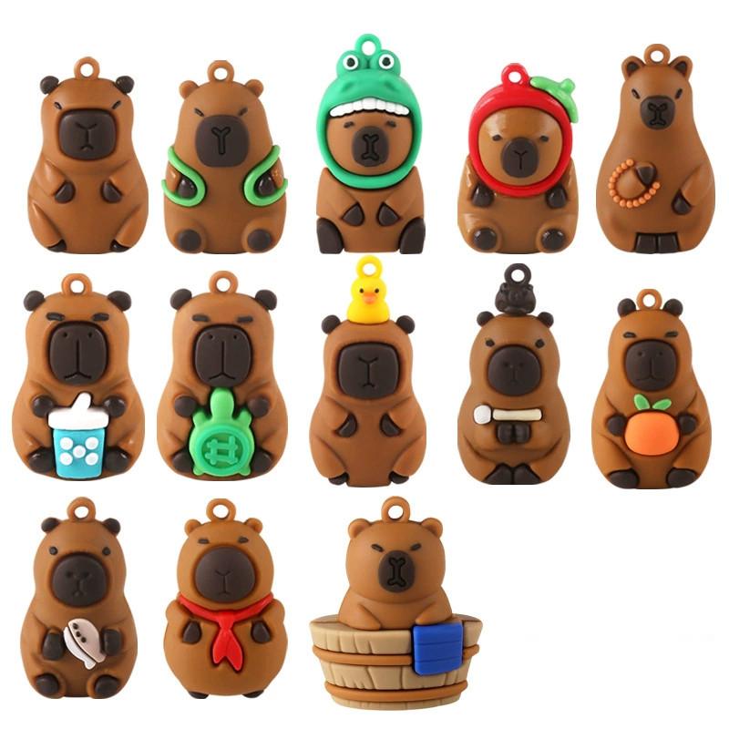Countdown Christmas Capybara Calendars Blind Box Toy Figures Gift Decorative