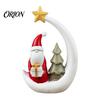 Unique Christmas Present for Friends Santa And Deer Figurine, Gnome Resin Statue, Holiday Claus Reindeer Figurines Table Centerpiece Home Living Room