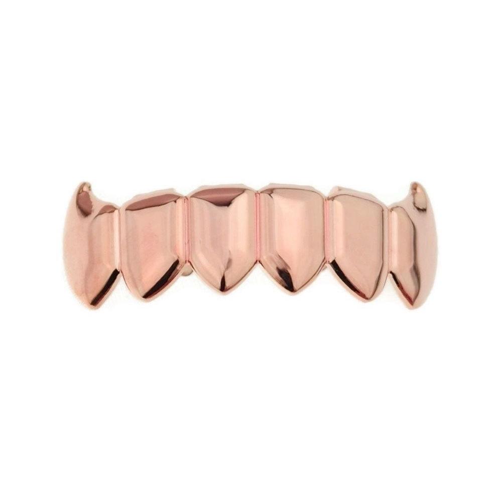 Gold Plated Vampire Fang Grillz – Hip Hop Style for Halloween