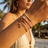 5er Set Armbänder mit Seestern-Muschel-Perlen für Damen Boho Stapelbare Mehrschichtige Armbänder Sommer Strand Meeresstil Schmuckzubehör