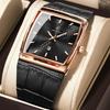 POEDAGAR Top Hohe Qualität Herren Uhr Datum Wasserdicht Mode Leuchtende Uhr für Mann Leder Luxus Herren Quarzuhren +Box