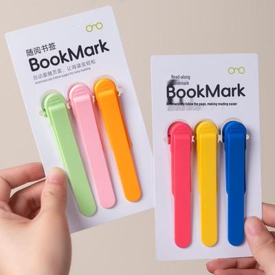 Segnalibro automatico in silicone: Segnalibro durevole, indeformabile e multifunzionale per studenti