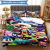 Game Brawl Adventure Heroes 3pcs K-pop music group Bedding set,Ideal for Bedroom, Dormitory,Including Duvet Cover And 2pcs Pillowcases,Fan gifts