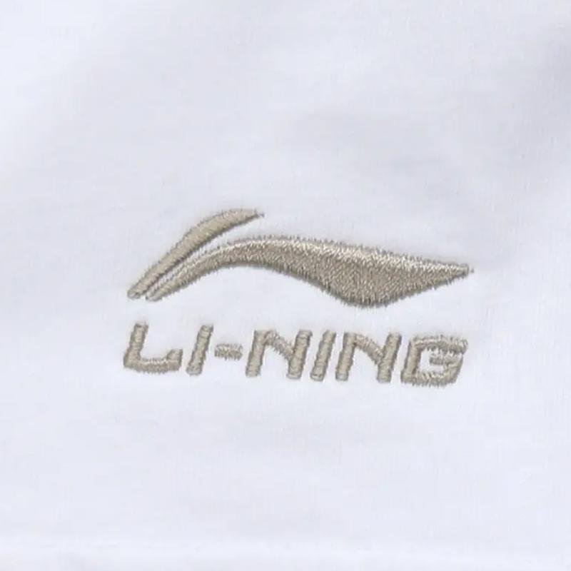 Li-Ning Embroidered Logo Knitted Breathable Comfortable Round Neck Pullover Short Sleeve T-Shirt Casual Sports Set Unisex Tops AHST821-1+YKSV147-1
